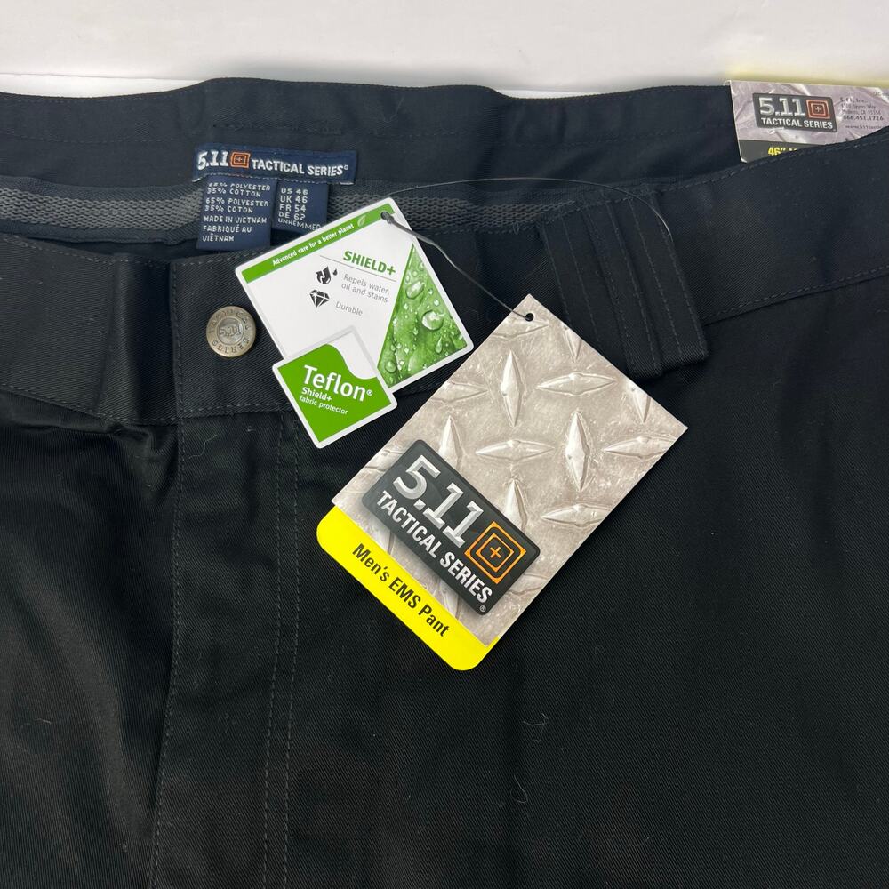 NEW 5.11 Tactical EMS Black Size 46 Unhemmed Men's 74310L Pans Teflon Coated - Picture 12 of 16